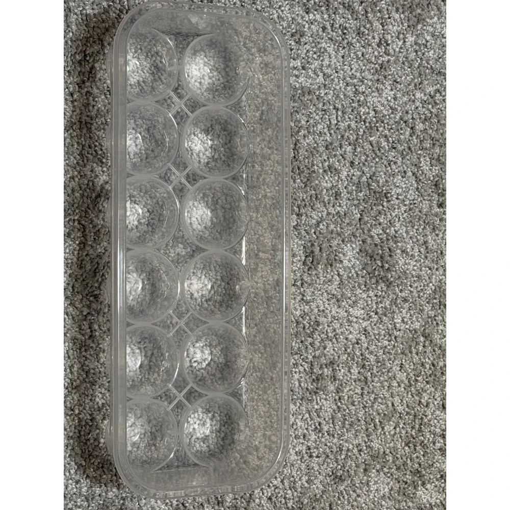 22pk Essentials™ Rectangular Plastic Egg Storage Container w Lid Hold 12Eggs NEW